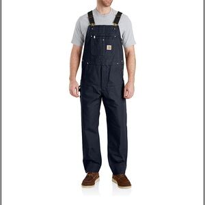 Carhartt Iconic R01 Duck Bib Overall in Navy